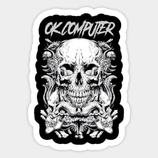 OK COMPUTER BAND Sticker